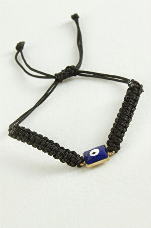 Dikdörtgen Nazar Makrome İp Bileklik