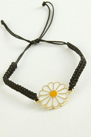 Papatya Makrome İp Bileklik