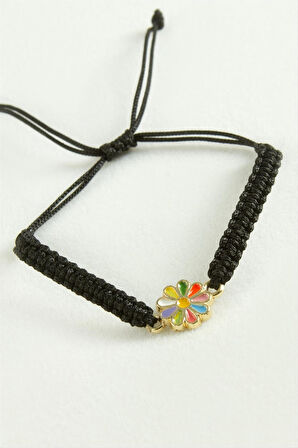 Papatya Makrome İp Bileklik