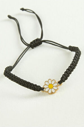 Papatya Makrome İp Bileklik