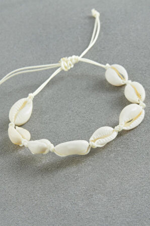 İstiridye Makrome İp Bileklik