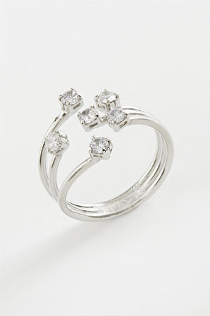 6 Zirkon Taşlı Yüzük