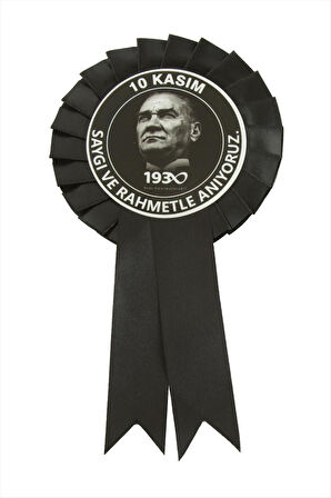 Mustafa Kemal Atatürk Yaka Rozeti Kokartı