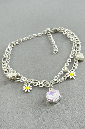 Yıldız Şans Mineli Çelik Bileklik