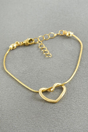 Kalp Çelik Bileklik