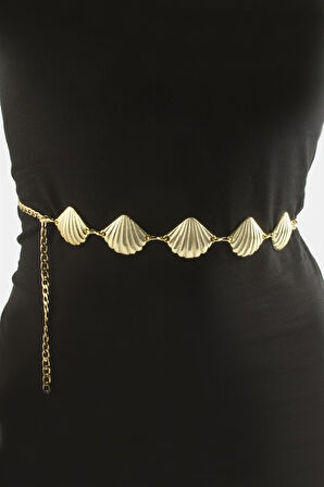 İstiridye Metal Zincir Kemer