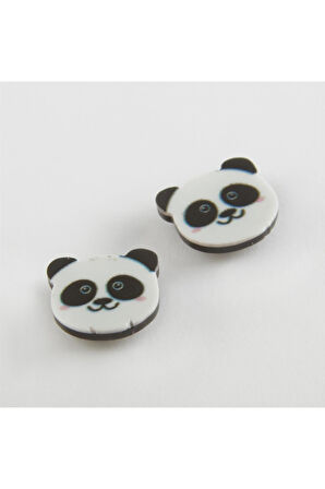 Panda Mıknatıslı Plastik Çocuk Küpesi