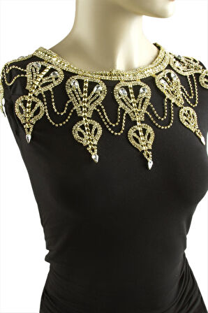 Damla Taşlı Omuz Kolyesi