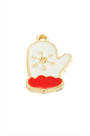 Eldiven Yılbaşı Mineli Kolye Ucu 1 Adet