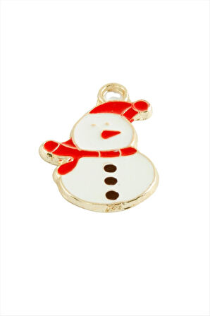 Kardan Adam Yılbaşı Mineli Kolye Ucu 1 Adet