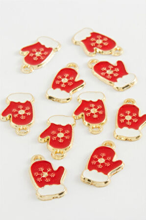 Yılbaşı Eldiveni Mineli Kolye Ucu 1 Adet