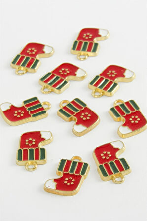 Yılbaşı Çorap Mineli Kolye Ucu 1 Adet