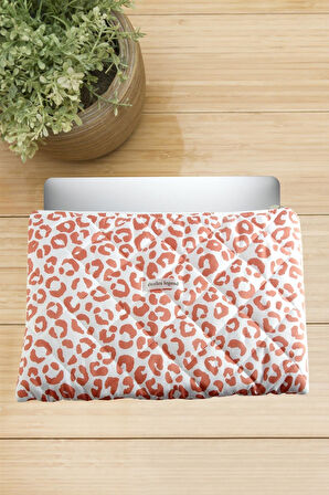 Leopar Desenli Labtop Bilgisayar Çantası 13*14 inç