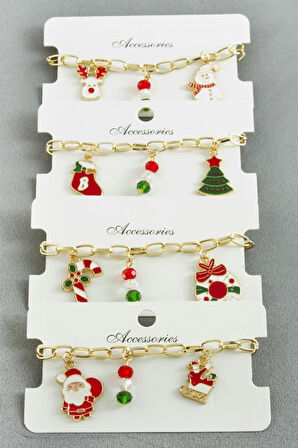 Karışık Zincir Yılbaşı Bilekliği