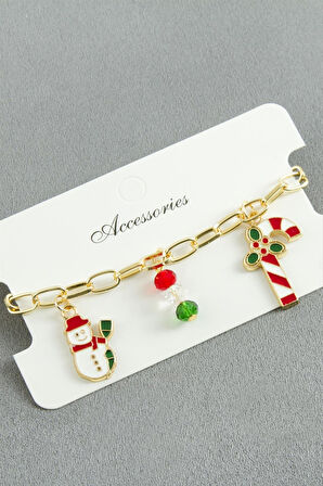 Karışık Zincir Yılbaşı Bilekliği