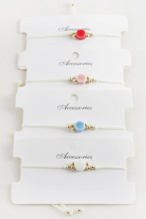 Yuvarlak Makrome İp Bileklik