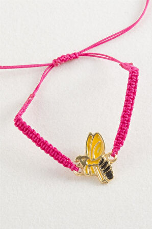 Arı Makrome Örgülü Bileklik