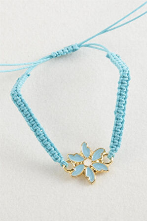 Papatya Makrome Örgülü Bileklik