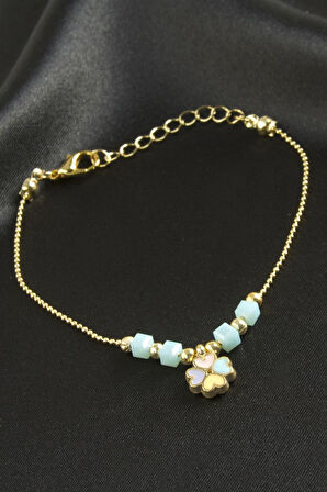 Yonca Küp Kristal Bileklik