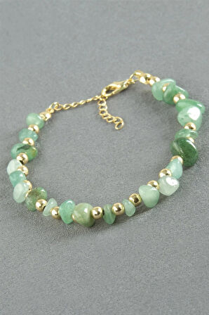 Yeşim Kırık Doğaltaş Bileklik