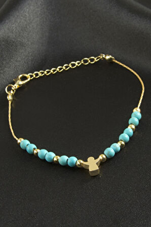 Karışık Turkuaz Boncuk Bileklik