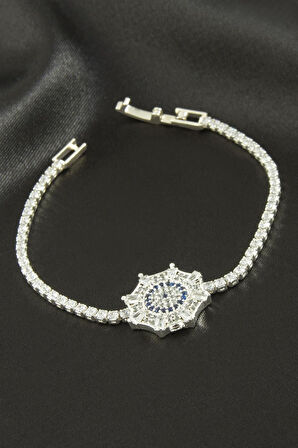 Örümcek Ağı Zirkon Taşlı Çocuk Bileklik 16 cm