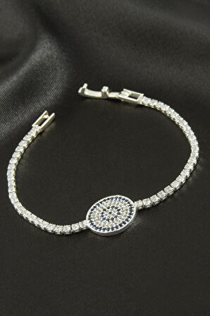 Nazar Zirkon Taşlı Çocuk Bileklik 16 cm