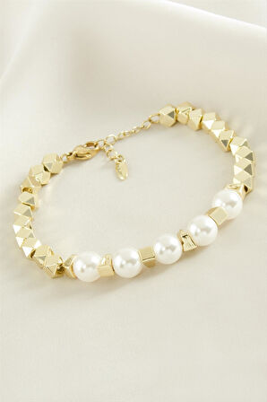 Xuping İnci Lüks Çelik Bileklik