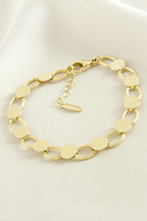 Xuping Oval Lüks Çelik Bileklik