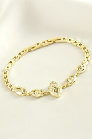 Xuping Sonsuzluk Zirkon Taşlı Lüks Çelik Bileklik