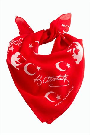 Ayyıldız Desenli Bandana 50*50