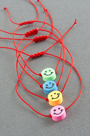 Emoji Makrome İp Bileklik