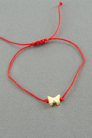 Kelebek Makrome İp Bileklik