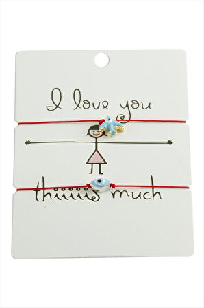 Kırlangıç Nazar İp Bileklik 2 Adet