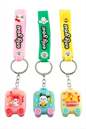 Bavul Silikon Anahtarlık