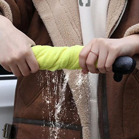 Yünlü Mikrofiber Araba Temizlik Bezi 50x70 cm