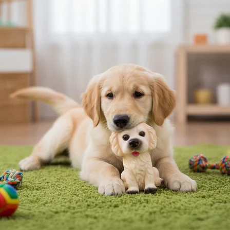 Evcil Hayvan Sesli Köpek Şeklinde Plastik Oyuncak