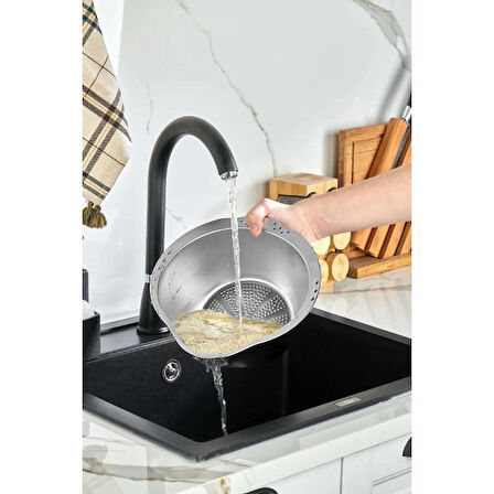 Paslanmaz Çelik Pirinç Süzgeci