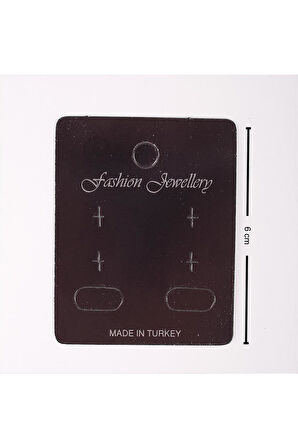 Klıpsli 3 Delikli Küpe Kartı