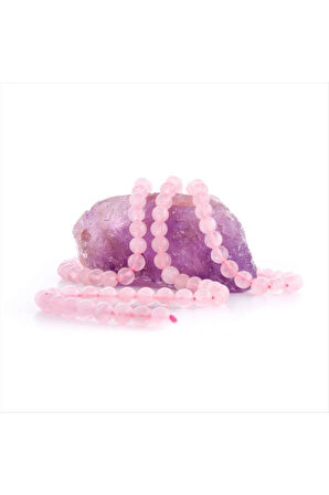 8 mm Pembe Kuvars Taşı