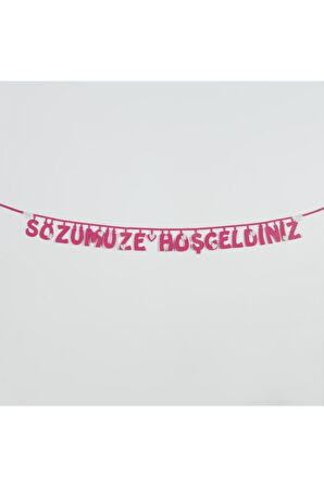 Sözümüze Hoşgeldiniz Keçe Yazı