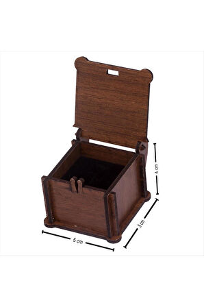 Seni Seviyorum Figürlü Ahşap Yüzük Kutusu