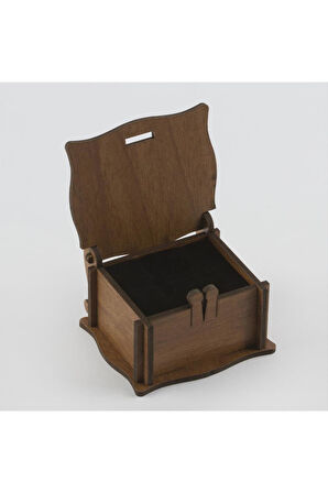 Seni Seviyorum Figürlü Ahşap Yüzük Kutusu