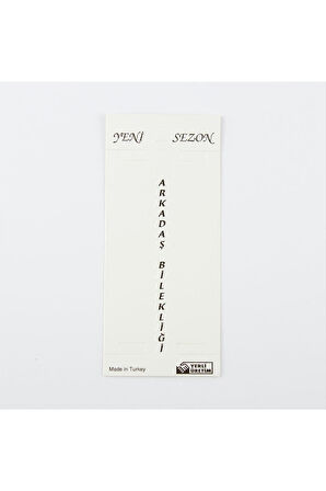 Arkadaşlık Bileklik Kartı