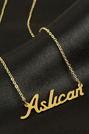 Aslıcan İsimli Kolye (Kişiye Özel)