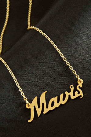 Maviş İsimli Kolye (Kişiye Özel)