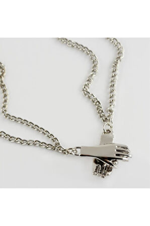 Çift El Figürlü Kolye