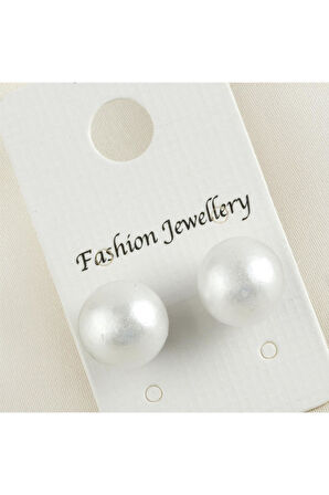 Top İncili Küpe 10 mm