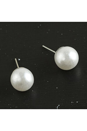 Top İncili Küpe 10 mm