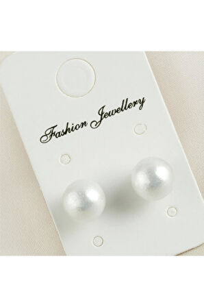 Top İncili Küpe 8 mm